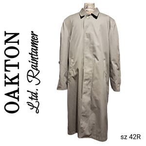 Oakton Ltd. Raintamer Classic Professional Business Trench Coat w Zip Out Liner